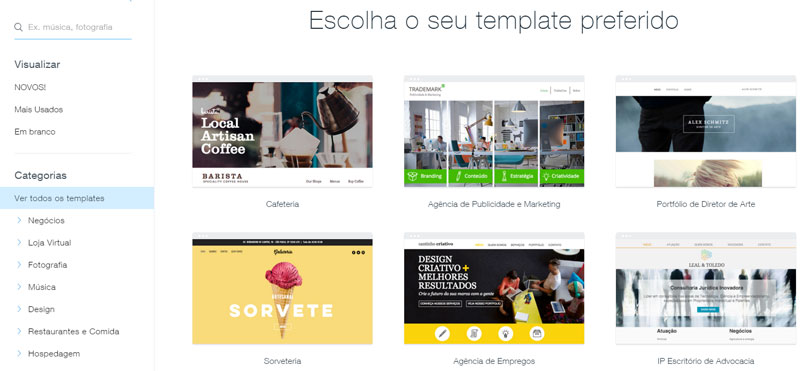 Templates Wix